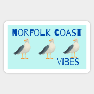 Norfolk Coast Vibes Seagulls Magnet
